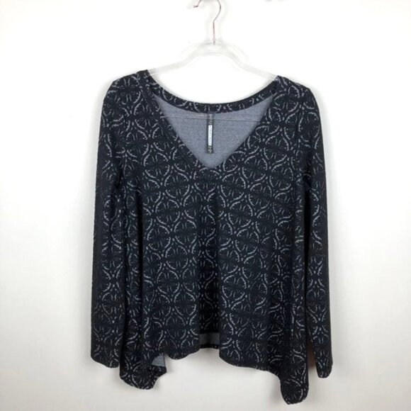 Plenty by Tracy Reese Printed V-Neck Blouse Medium - Picture 1 of 5